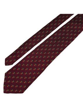 The Andover Shop Men's Burgundy Novelty Gardener Carrot Silk Necktie Tie